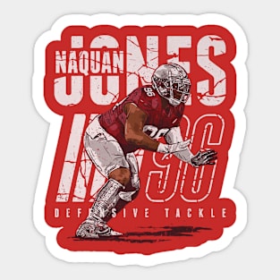 Naquan Jones Arizona Player Name Sticker